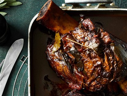 Slow-cooked Veal Shanks in Chianti