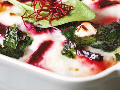 Lasagna with Beetroot, Spinach &amp; Goat's Cheese.&nbsp;