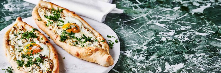 Turkish Pide with Cheese &amp;&nbsp;Eggs