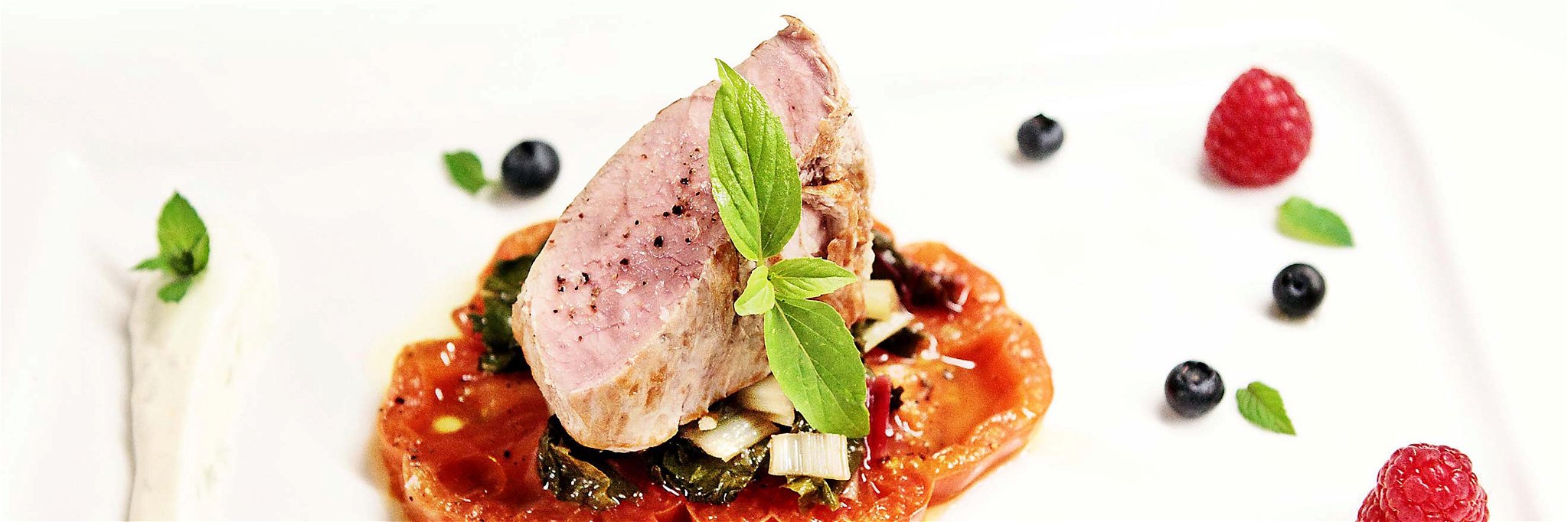 Pork Fillet with Chard and Tomato