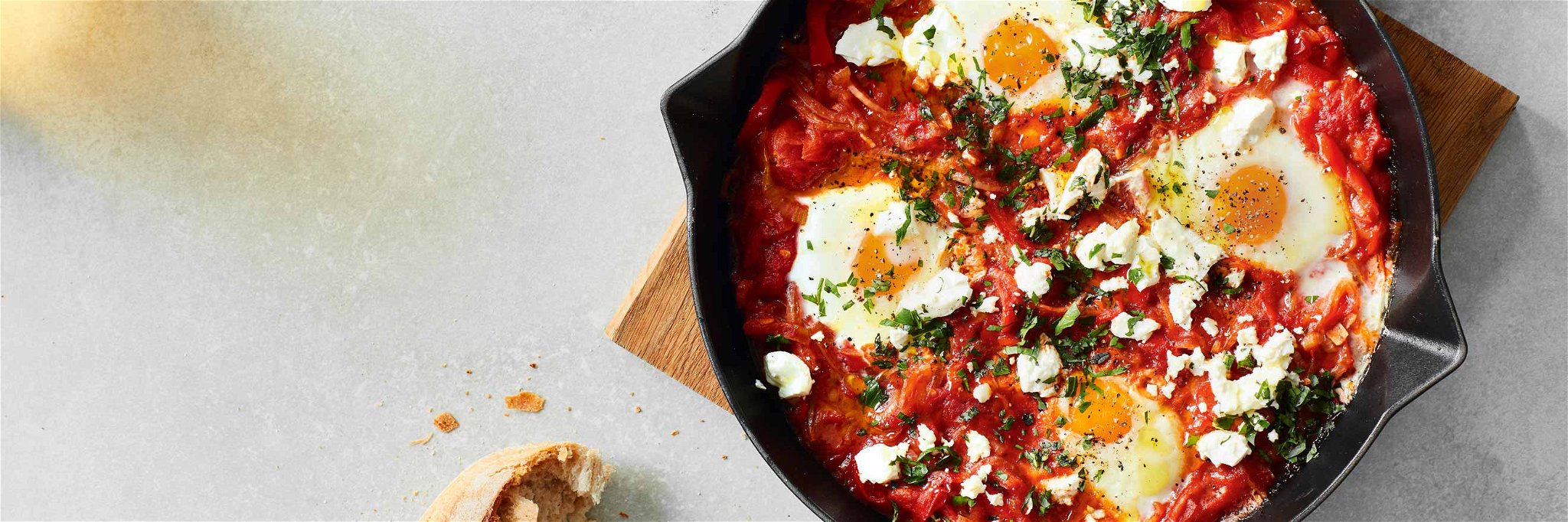 Poached Eggs in Spicy Tomato Sauce