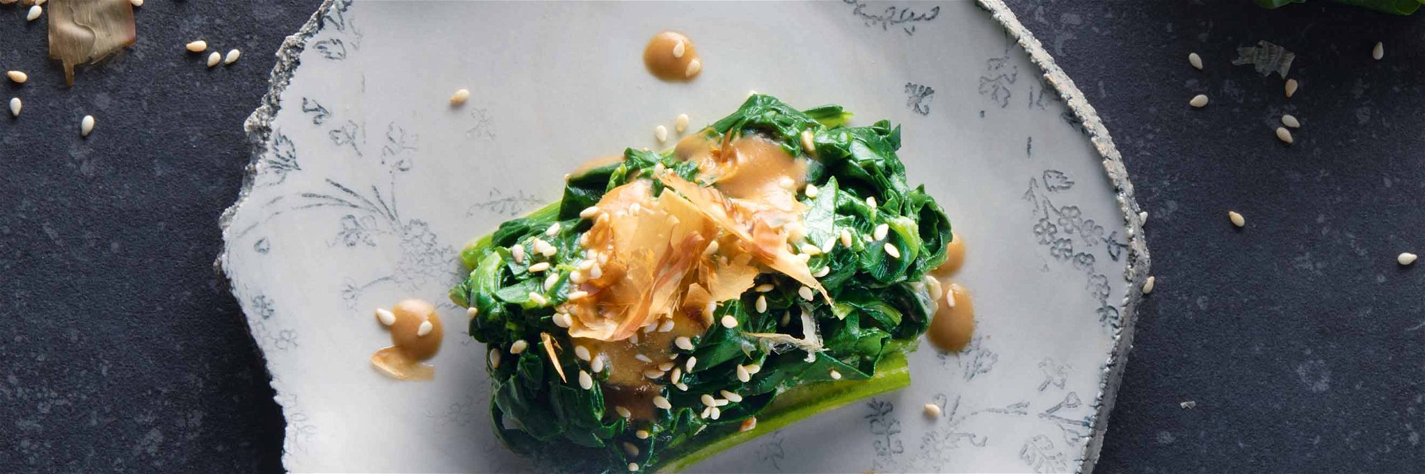 Spinach with Goma (Sesame) Dressing