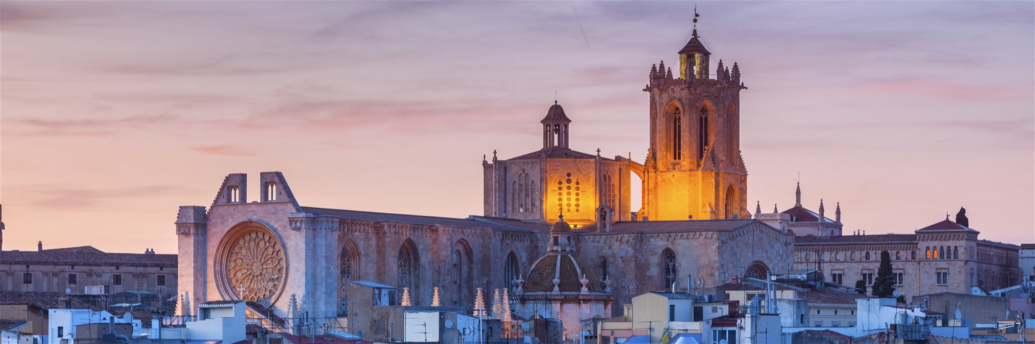 View of the Cathedral of Tarragona, Spain.