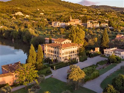 Die «Villa la Massa» liegt eingebettet von den Hügeln des Chianti direkt am Arno.