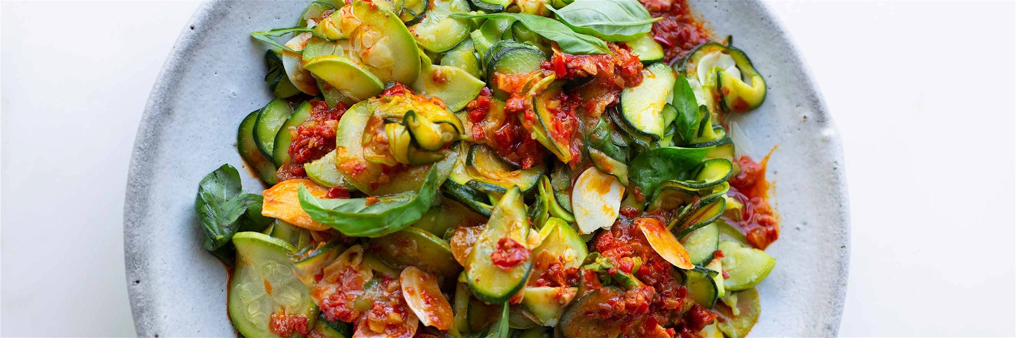 Courgettes with Harissa and Lemon