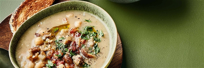 Chickpea and Chestnut Soup
