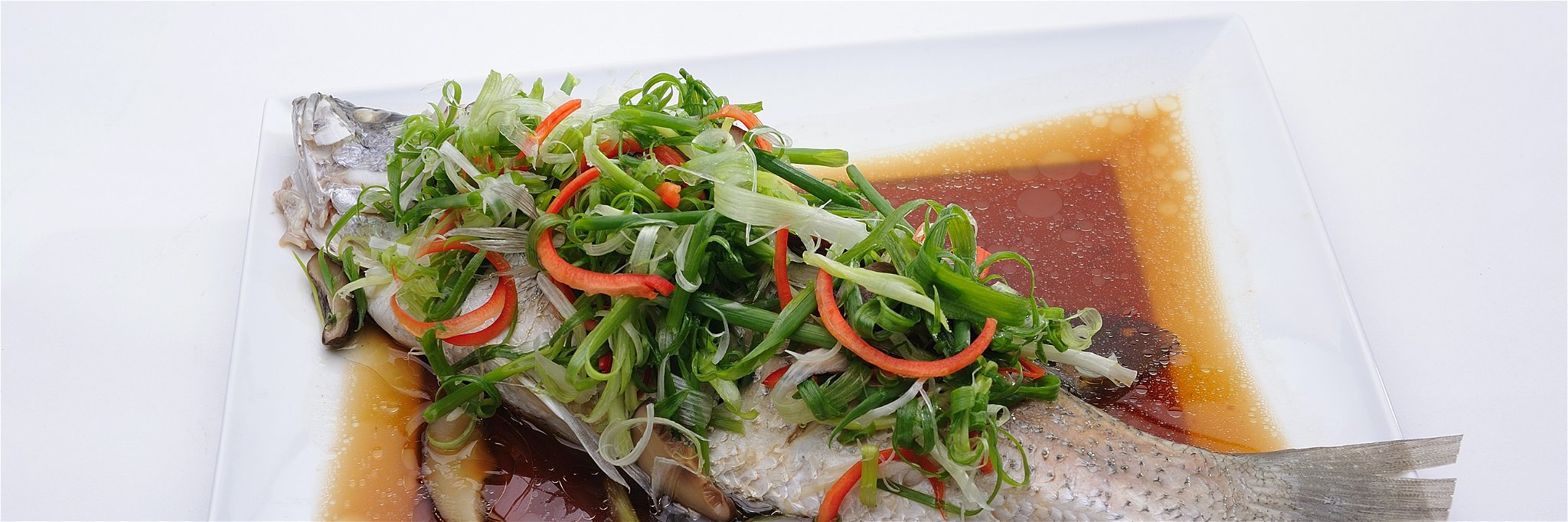 Steamed Fish with Spring Onion and Ginger