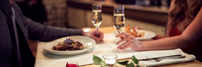 Am Valentinstag bieten viele Restaurants in Leipzig spezielle Angebote für Verliebte.