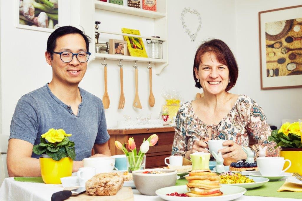 Martin Chu und Nicole Seiler bringen Tofu und Osterbrunch zusammen.