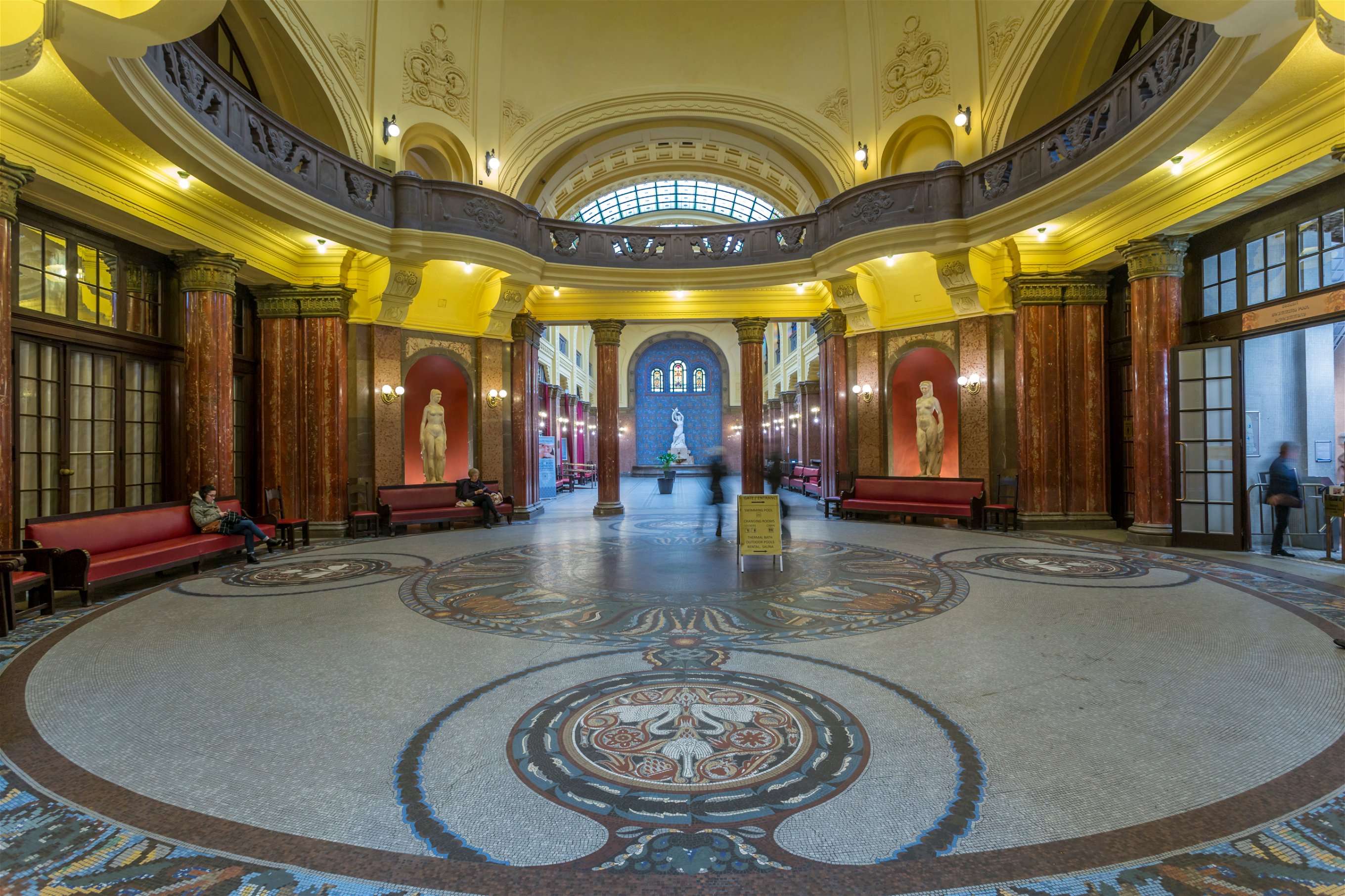 Entrance interior of Gellért Thermal Baths, Budapest