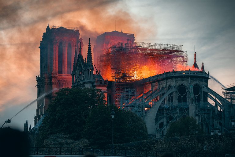 Fire engulfed the Notre Dame cathedral on April 15, 2019
