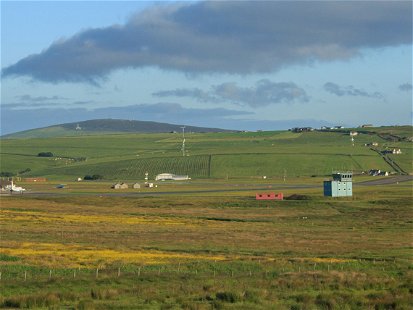 Kirkwall airport on Orkney, Scotland