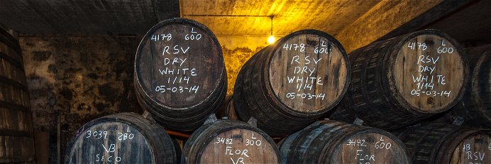 Sherry barrels in Jerez, Spain