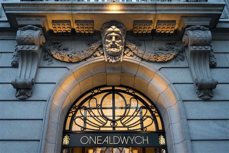 Entrance of One Aldwych, London.