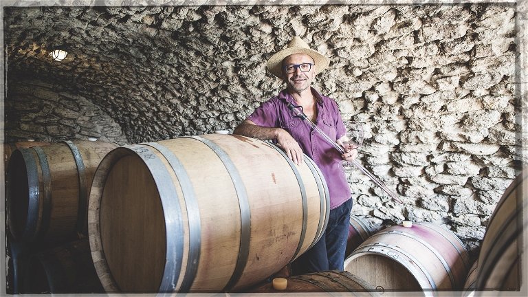 Der Architekt Martin Kieninger wurde in Ronda vom Weinfieber gepackt und vinifiziert hier heute Blaufränkisch.
