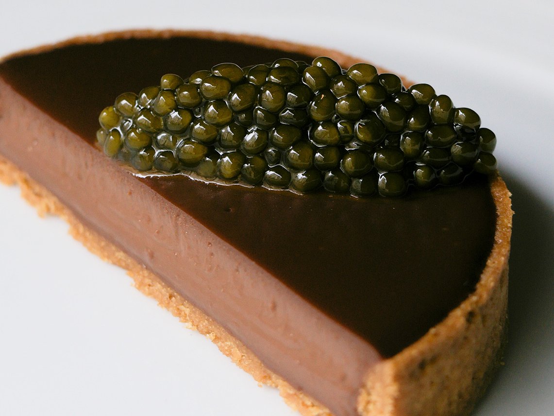 Tarte Au Chocolat Avec Caviar by Chef Bruno Verjus