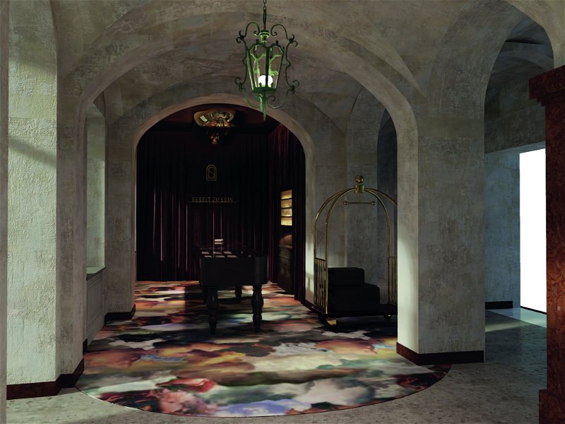 Die Lobby im Grand Hotel »Straubinger Hof«.