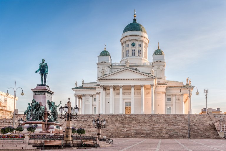 Helsinki Cathedral in the city’s main Senate Square.
