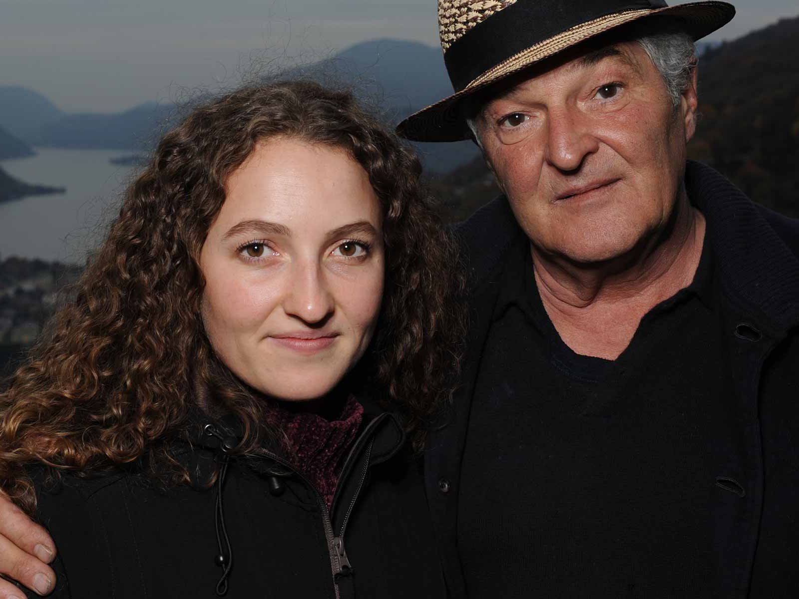 Ivo Monti mit seiner Tochter Sabrina Monti von der Cantina Monti im Tessin.