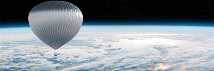 Das an einem Ballon hängende Restaurant soll 25 Kilometer in die Atmosphäre aufsteigen. 