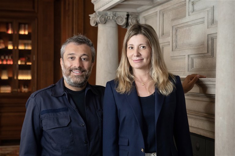 Enrico Buonocore, CEO of Langosteria, and his wife Alessandra Maestroni.