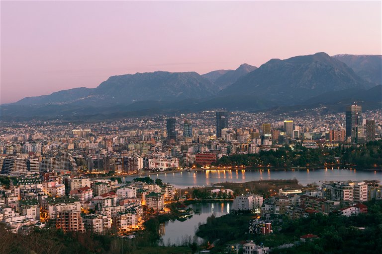 View of Tirana, Albania.