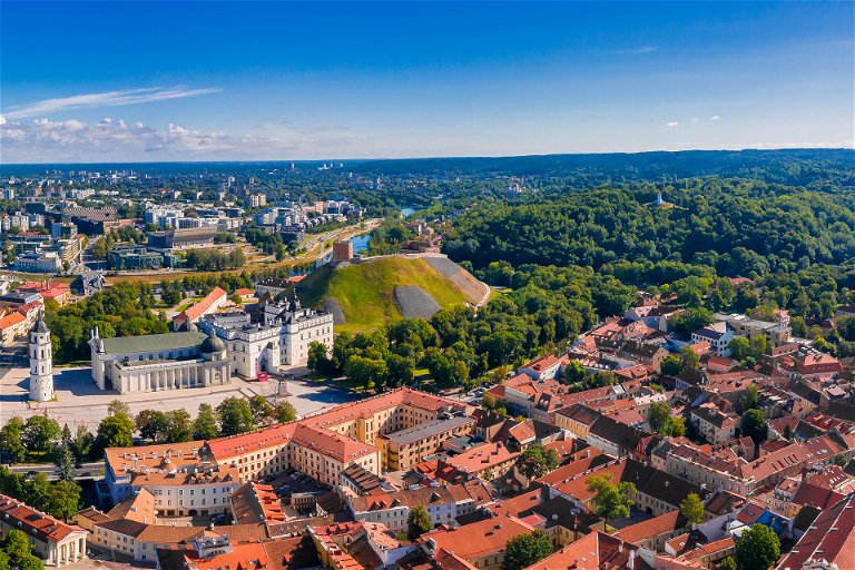 Old Town of Vilnius, capital of Lithuania.