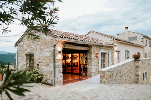 Wine and olive producer Ipša stages Istria's traditional architecture with a skilful twist in an avant-garde tasting ambience. 