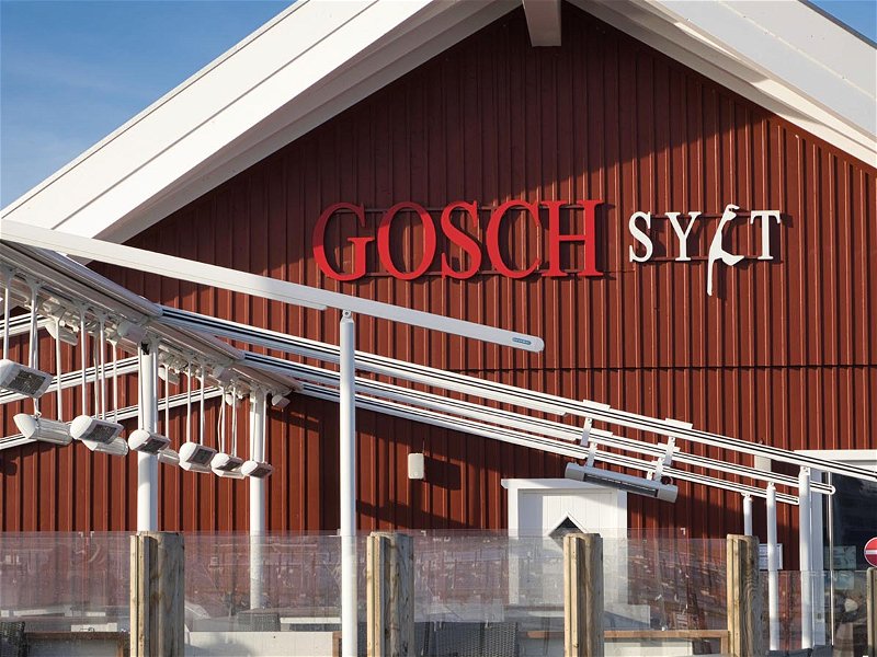 Heiligenhafen, Germany, February 14, 2021, closed restaurant Gosch Sylt in corona pandemic
