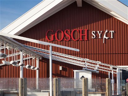 Heiligenhafen, Germany, February 14, 2021, closed restaurant Gosch Sylt in corona pandemic