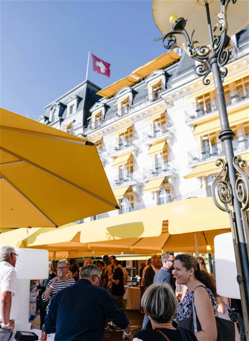 Das «Grand Hôtel Suisse Majestic» in Monteux.