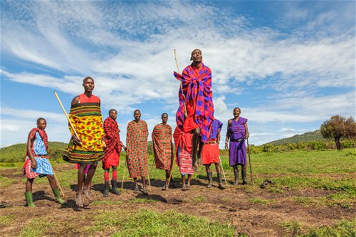 Masai warriors.