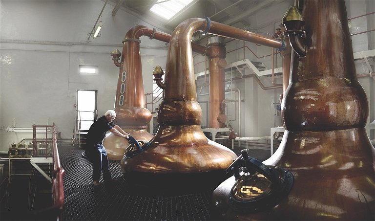 »A wee dram« – Gelegenheit zum »kleinen Schluck« (natürlich Whisky) gibt es in der Glengoyne Distillery in den Campsie Hills.