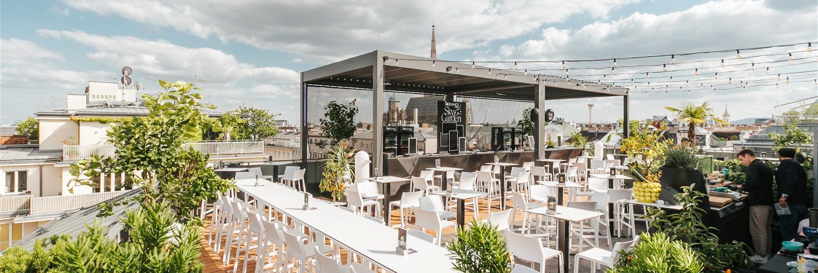 Die Rooftopbar »Organics Sky Garden« wurde zur beliebtesten Apero-Location in Wien gewählt. 