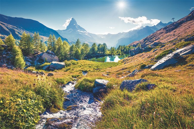 Muss man gesehen haben: das Matterhorn, der wohl berühmteste Berg der Schweiz – und weit darüber hinaus.