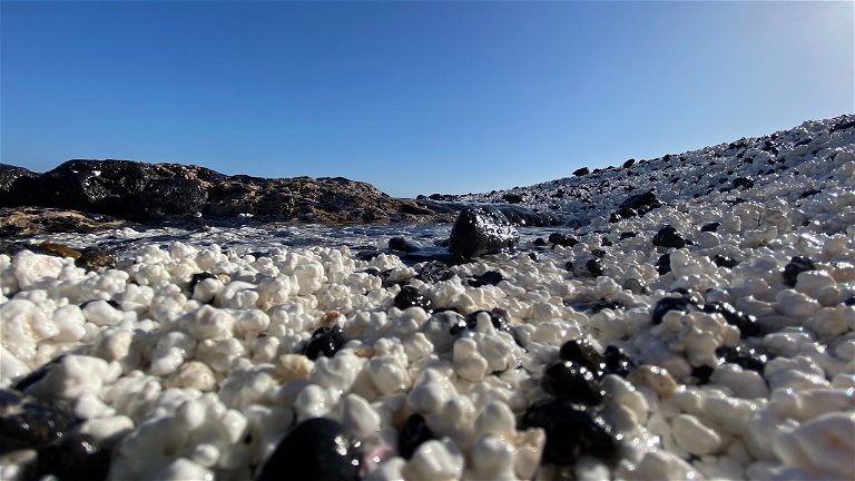 Popcorn beach in Fuerteventura Canary Island
