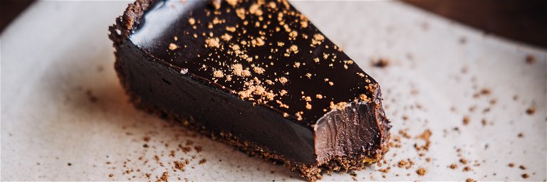 Kuchen mit veganer Schokolade