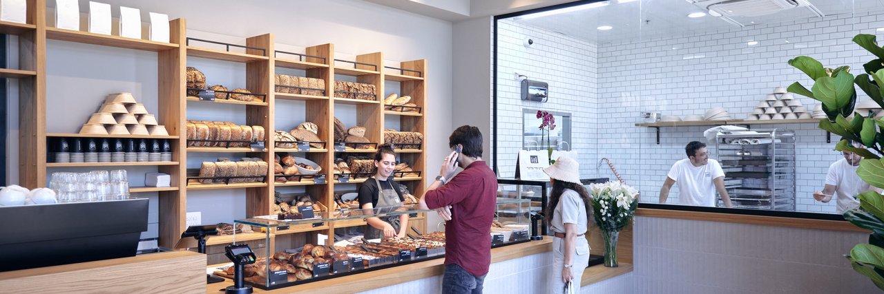 Die neue Zeit für Brot Bäckerei in Tel Aviv