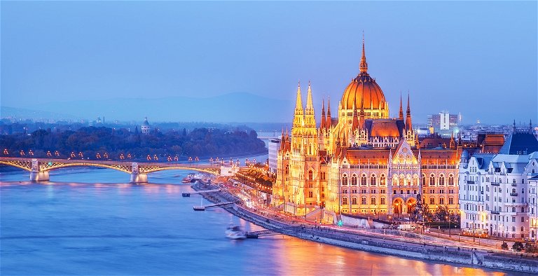 Parlament in Budapest, Ungarn 