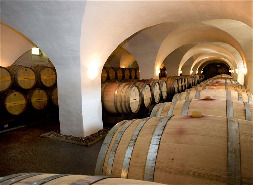 Im Kapfensteiner Weinkeller reift der »Olivin« auch in Fässern aus steirischer Eiche – Regionalität pur!