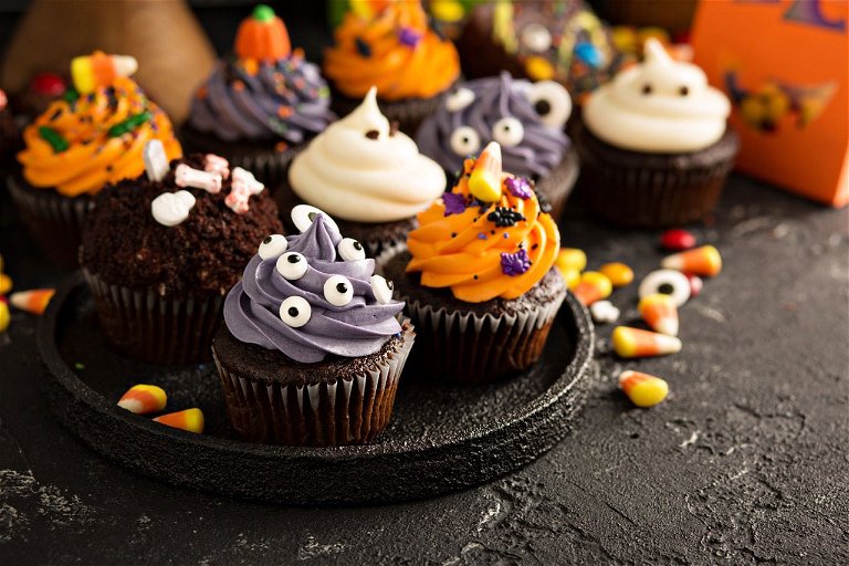 Die Halloween-Desserts bestechen nicht nur durch ihren Geschmack, hier isst auch das Auge mit.