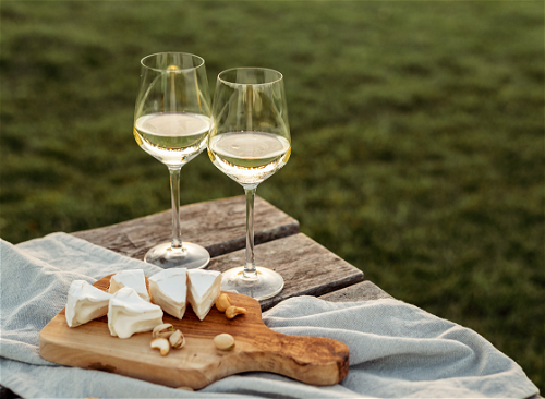 Sauvignon Blanc besticht durch seine unverwechselbare Würze und Finesse. Bild unten: Der Klapotetz schützt die Leutschacher Rebberge vor geflügelten Traubendieben.