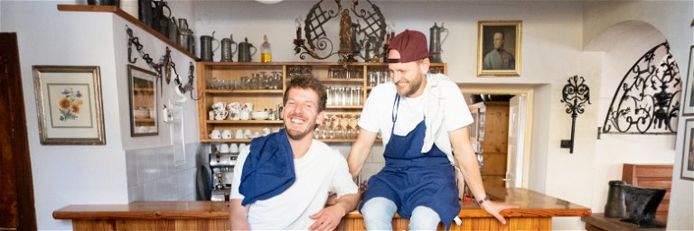 Die Kärntner Gastronomen Martin Nuart und Philipp Medved.
