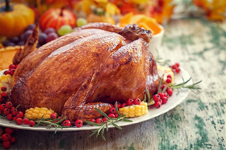 Der Truthahn ist ein essenzieller Bestandteil des traditionellen Thanksgiving-Dinners.