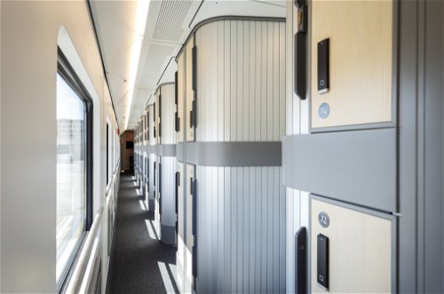Die futuristisch aussehenden Mini Cabins.