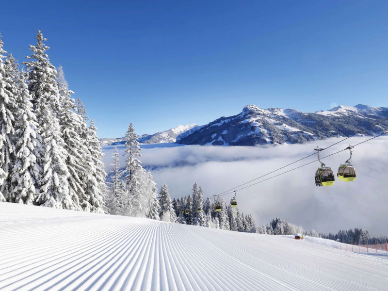 Freshly groomed and untracked: Grossarl offers the best conditions for skiers.