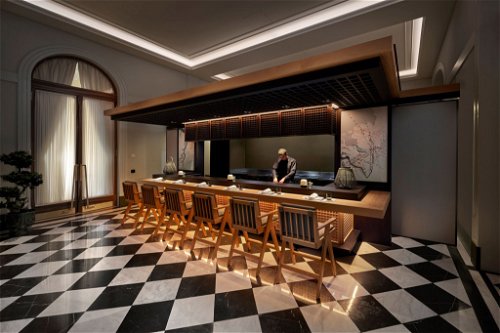 Im neuen «Minamo», das im April im «Mandarin Oriental Palace, Luzern» eröffnete, wird mit nur acht Plätzen in intimer Atmosphäre Omakase-Dining zelebriert. 