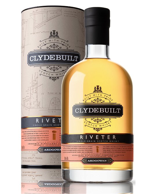 Unter der Marke Clydebuilt gibt es bereits jetzt Whiskys von Ardgowan. So wie den »Riveter Single Grain Scotch Whisky«. 