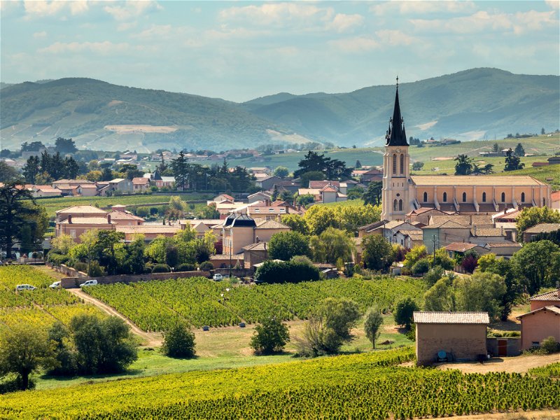 Die Gemeinde Fleurie ist einer der Orte, an denen das Beaujolais nicht nur landschaftlich besonders malerisch ist, sondern auch Spitzenweine hervorbringen kann.