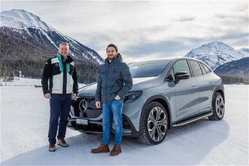 Roland Schell, CEO von Mercedes-Benz Schweiz, mit Marco Campanella.